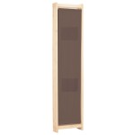 vidaXL Paravan de cameră cu 3 panouri, maro, 120x170x4 cm, textil vidaXL Paravan de cameră cu 3 panouri, maro, 120x170x4 cm, textil