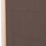 vidaXL Paravan de cameră cu 3 panouri, maro, 120x170x4 cm, textil vidaXL Paravan de cameră cu 3 panouri, maro, 120x170x4 cm, textil