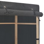 vidaXL Șifonier cu 3 rafturi, gri, 110 x 40 x 170 cm, material textil vidaXL Șifonier cu 3 rafturi, gri, 110 x 40 x 170 cm, material textil