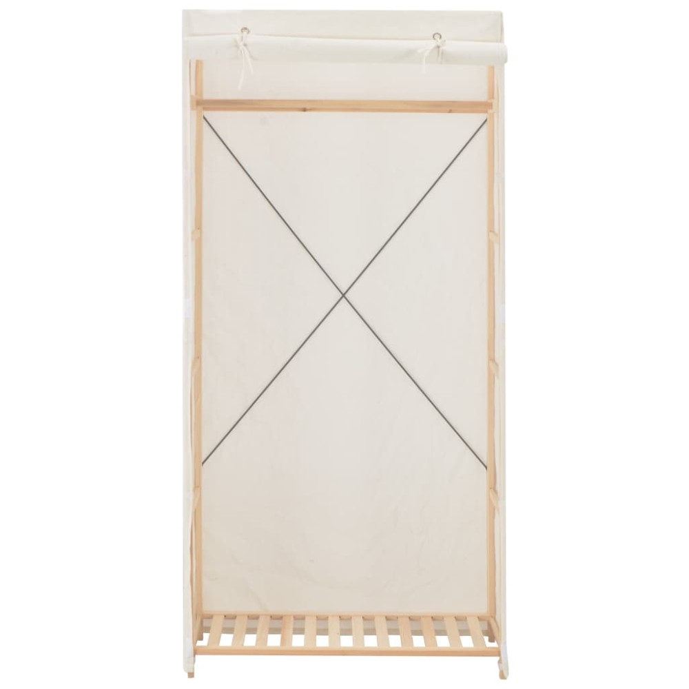 vidaXL Șifonier, alb, 79 x 40 x 170 cm, material textil
