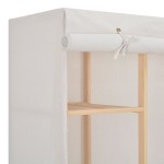 vidaXL Șifonier, alb, 135x40x170 cm, material textil
