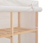 vidaXL Șifonier, alb, 200 x 40 x 170 cm, material textil vidaXL Șifonier, alb, 200 x 40 x 170 cm, material textil