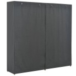 vidaXL Șifonier, gri, 200 x 40 x 170 cm, material textil vidaXL Șifonier, gri, 200 x 40 x 170 cm, material textil