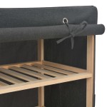 vidaXL Șifonier, gri, 200 x 40 x 170 cm, material textil vidaXL Șifonier, gri, 200 x 40 x 170 cm, material textil