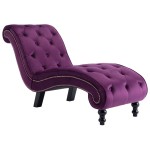 vidaXL Șezlong, violet, catifea vidaXL Șezlong, violet, catifea