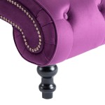 vidaXL Șezlong, violet, catifea vidaXL Șezlong, violet, catifea