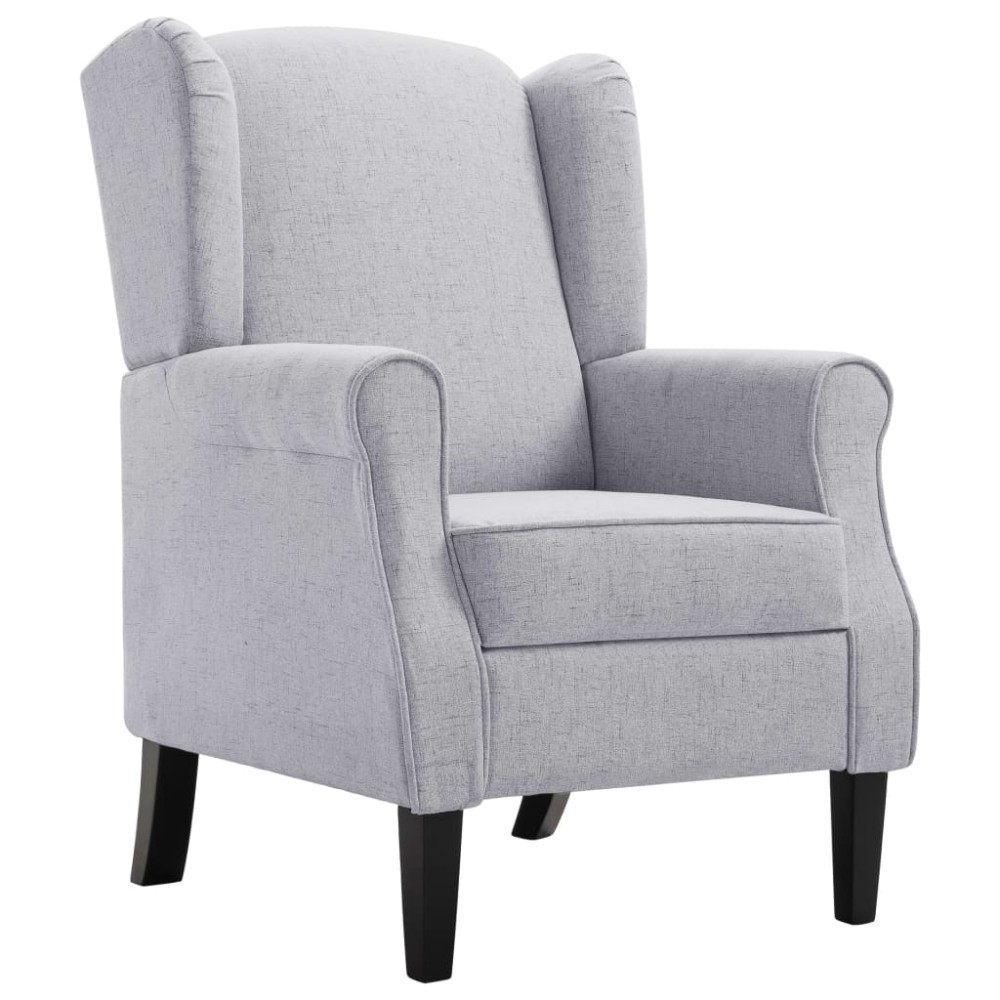 vidaXL Fotoliu, gri deschis, material textil