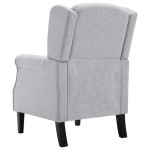 vidaXL Fotoliu, gri deschis, material textil vidaXL Fotoliu, gri deschis, material textil