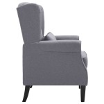 vidaXL Fotoliu, gri închis, material textil