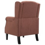 vidaXL Fotoliu, maro, material textil