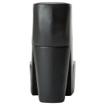 vidaXL Scaun, design toc înalt, negru, piele ecologică