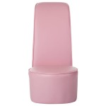 vidaXL Scaun, design toc înalt, roz, piele ecologică