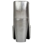 vidaXL Scaun, design toc înalt, argintiu, piele ecologică