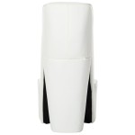 vidaXL Scaun, design toc înalt, alb, piele ecologică