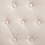 vidaXL Scaune de bucătărie, 2 buc., crem, material textil vidaXL Scaune de bucătărie, 2 buc., crem, material textil