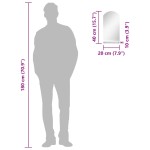 vidaXL Oglindă de perete cu raft, 20 x 40 cm, sticlă securizată