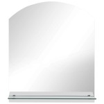 vidaXL Oglindă de perete cu raft, 30 x 50 cm, sticlă securizată