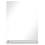 vidaXL Oglindă de perete cu raft, 50 x 70 cm, sticlă securizată