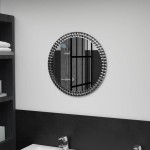 vidaXL Oglindă de perete, 50 cm, sticlă securizată vidaXL Oglindă de perete, 50 cm, sticlă securizată