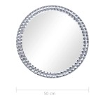 vidaXL Oglindă de perete, 50 cm, sticlă securizată vidaXL Oglindă de perete, 50 cm, sticlă securizată
