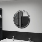 vidaXL Oglindă de perete, 60 cm, sticlă securizată vidaXL Oglindă de perete, 60 cm, sticlă securizată