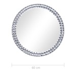 vidaXL Oglindă de perete, 60 cm, sticlă securizată vidaXL Oglindă de perete, 60 cm, sticlă securizată
