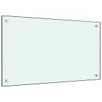 vidaXL Panou antistropi de bucătărie, alb, 70x40 cm, sticlă securizată vidaXL Panou antistropi de bucătărie, alb, 70x40 cm, sticlă securizată