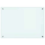 vidaXL Panou antistropi de bucătărie, alb, 70x50 cm, sticlă securizată vidaXL Panou antistropi de bucătărie, alb, 70x50 cm, sticlă securizată