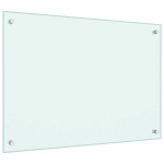 vidaXL Panou antistropi de bucătărie, alb, 70x50 cm, sticlă securizată vidaXL Panou antistropi de bucătărie, alb, 70x50 cm, sticlă securizată