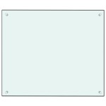 vidaXL Panou antistropi de bucătărie, alb, 70x60 cm, sticlă securizată vidaXL Panou antistropi de bucătărie, alb, 70x60 cm, sticlă securizată