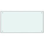 vidaXL Panou antistropi de bucătărie, alb, 80x40 cm, sticlă securizată vidaXL Panou antistropi de bucătărie, alb, 80x40 cm, sticlă securizată