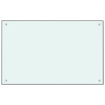 vidaXL Panou antistropi de bucătărie, alb, 80x50 cm, sticlă securizată vidaXL Panou antistropi de bucătărie, alb, 80x50 cm, sticlă securizată
