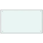 vidaXL Panou antistropi de bucătărie, alb, 90x50 cm, sticlă securizată vidaXL Panou antistropi de bucătărie, alb, 90x50 cm, sticlă securizată