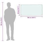 vidaXL Panou antistropi de bucătărie, alb, 100x50 cm sticlă securizată vidaXL Panou antistropi de bucătărie, alb, 100x50 cm sticlă securizată
