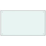 vidaXL Panou antistropi de bucătărie, alb, 100x60 cm sticlă securizată vidaXL Panou antistropi de bucătărie, alb, 100x60 cm sticlă securizată