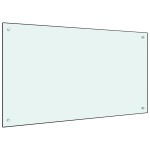 vidaXL Panou antistropi de bucătărie, alb, 100x60 cm sticlă securizată vidaXL Panou antistropi de bucătărie, alb, 100x60 cm sticlă securizată