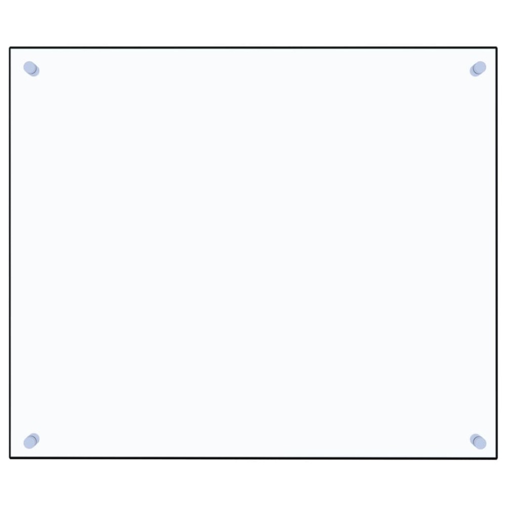 vidaXL Panou antistropi bucătărie transparent 70x60 cm sticlă securiz.