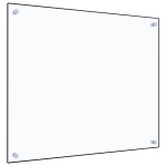 vidaXL Panou antistropi bucătărie transparent 70x60 cm sticlă securiz. vidaXL Panou antistropi bucătărie transparent 70x60 cm sticlă securiz.