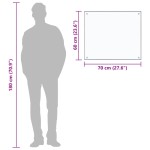 vidaXL Panou antistropi bucătărie transparent 70x60 cm sticlă securiz. vidaXL Panou antistropi bucătărie transparent 70x60 cm sticlă securiz.
