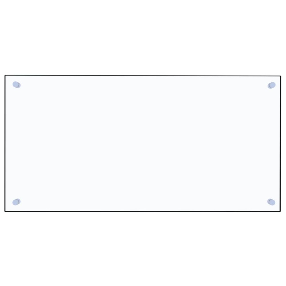 vidaXL Panou antistropi bucătărie transparent 80x40 cm sticlă securiz.