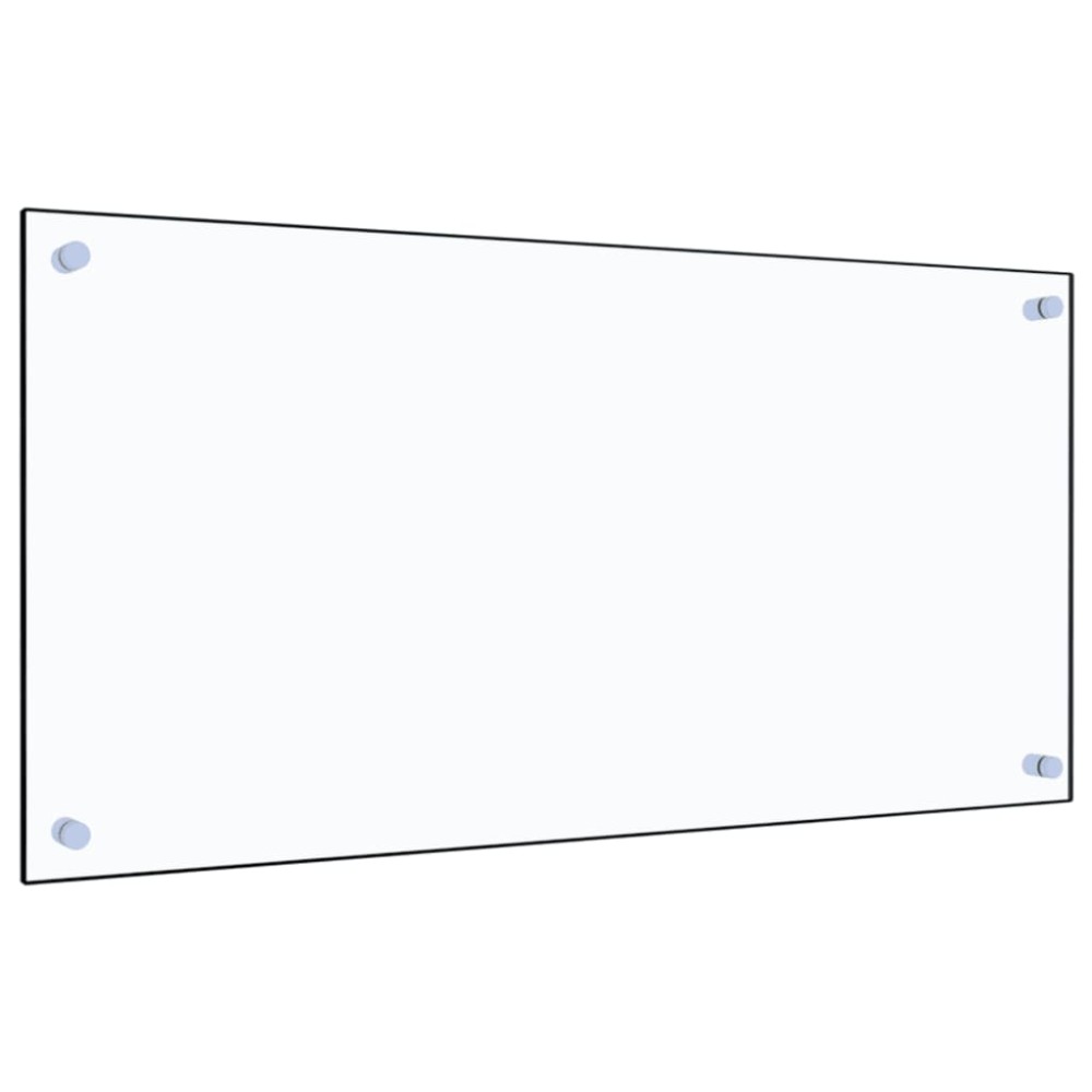 vidaXL Panou antistropi bucătărie transparent 80x40 cm sticlă securiz.