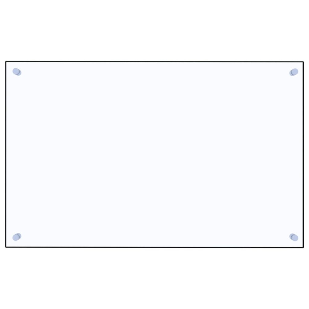 vidaXL Panou antistropi bucătărie transparent 80x50 cm sticlă securiz.