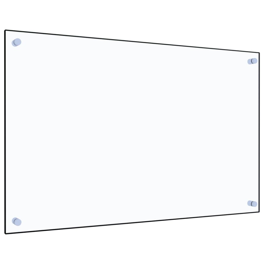 vidaXL Panou antistropi bucătărie transparent 80x50 cm sticlă securiz.
