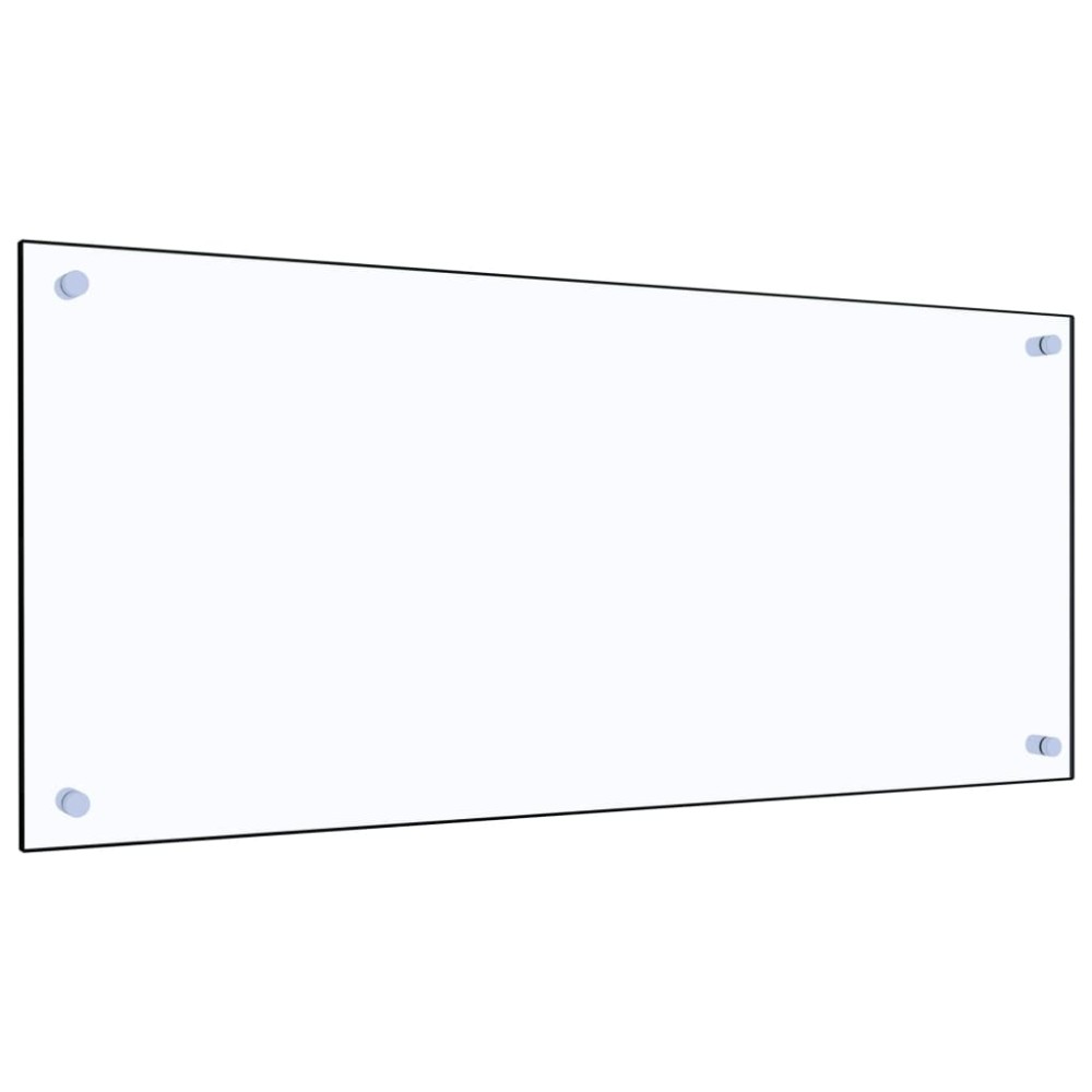 vidaXL Panou antistropi bucătărie transparent 90x40 cm sticlă securiz.