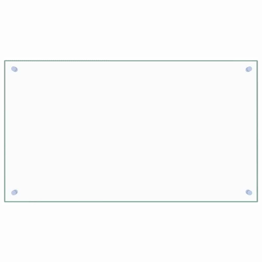 vidaXL Panou antistropi bucătărie transparent 90x50 cm sticlă securiz.