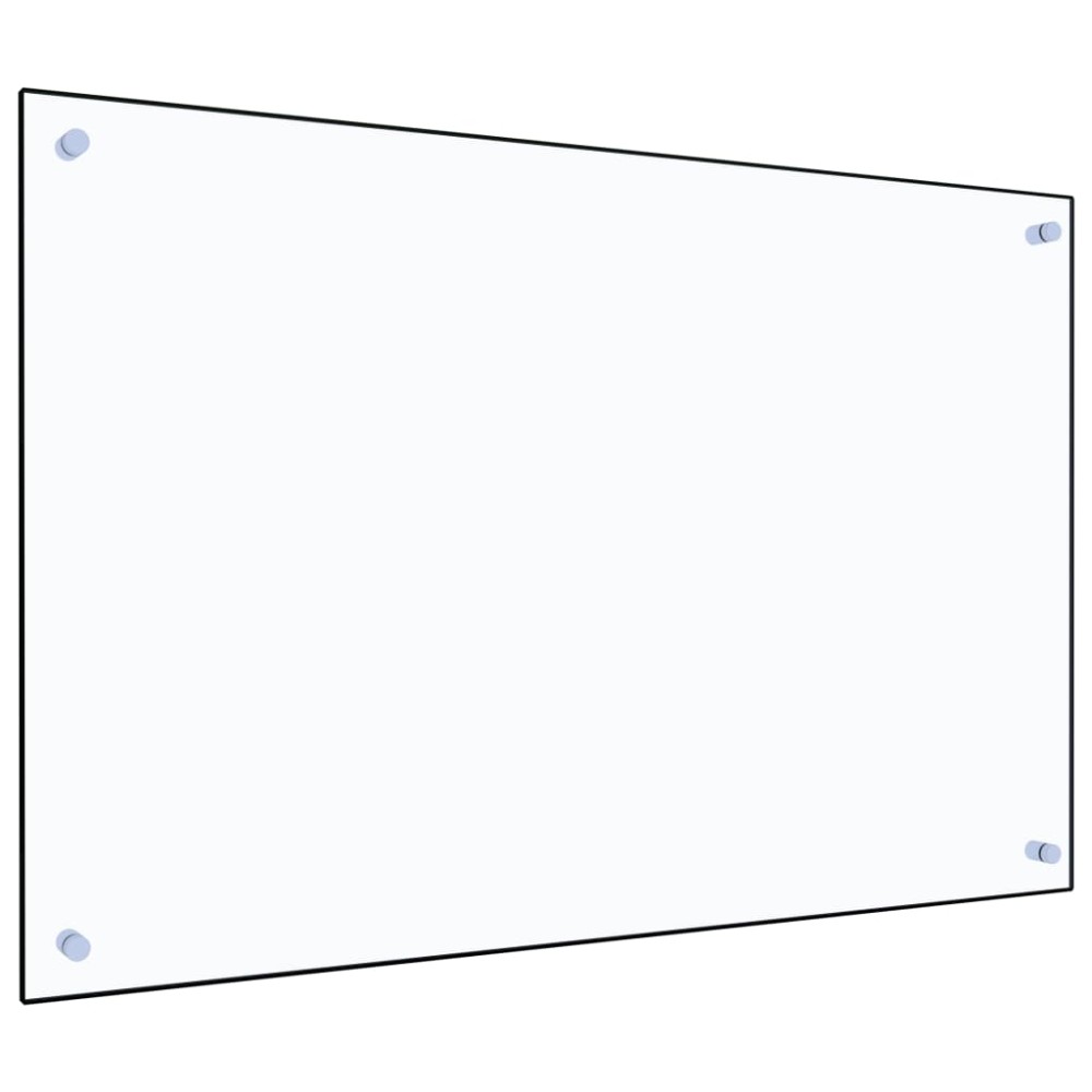 vidaXL Panou antistropi bucătărie transparent 90x60 cm sticlă securiz.