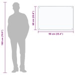 vidaXL Panou antistropi bucătărie transparent 90x60 cm sticlă securiz. vidaXL Panou antistropi bucătărie transparent 90x60 cm sticlă securiz.
