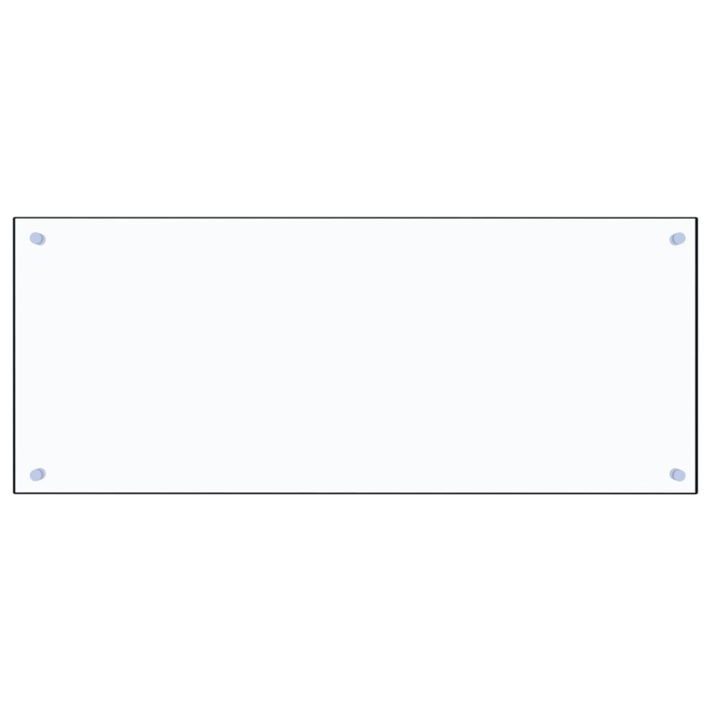 vidaXL Panou antistropi bucătărie transparent 100x40cm sticlă securiz.