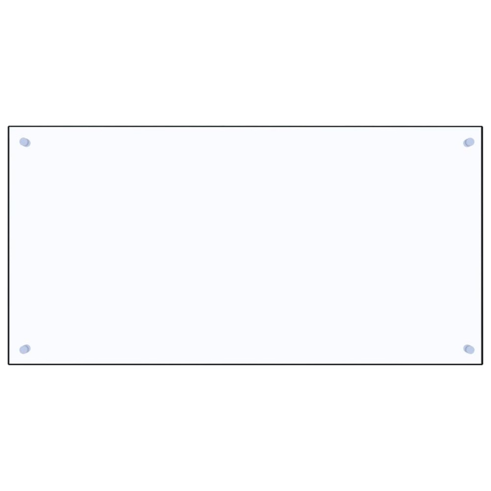 vidaXL Panou antistropi bucătărie transparent 100x50cm sticlă securiz.