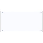 vidaXL Panou antistropi bucătărie transparent 100x50cm sticlă securiz. vidaXL Panou antistropi bucătărie transparent 100x50cm sticlă securiz.